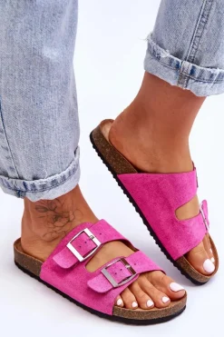 Damskie Klapki Wsuwane Fuksja Destino