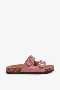 Damskie Klapki Wsuwane Na Korkowej Podeszwie Jasnoróżowe Cortina