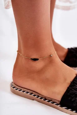 Damskie Klapki Z Materiałowymi Kwiatami Czarne Susana