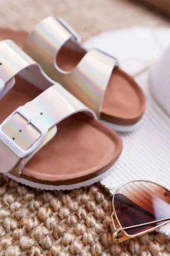 Damskie Klapki Złote Big Star DD274135