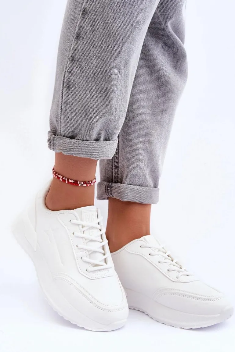 Damskie Klasyczne Buty Sportowe Big Star MM274224 Białe