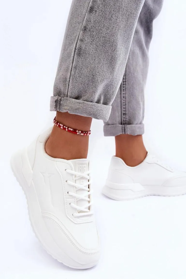 Damskie Klasyczne Buty Sportowe Big Star MM274224 Białe