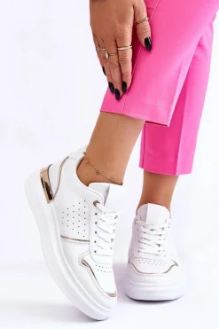 Damskie Klasyczne Buty Sportowe Białe Elijah