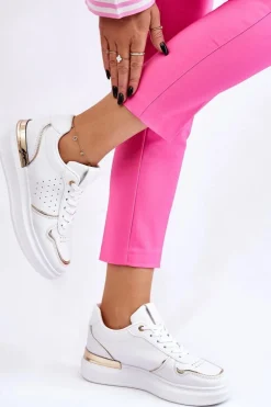 Damskie Klasyczne Buty Sportowe Białe Elijah