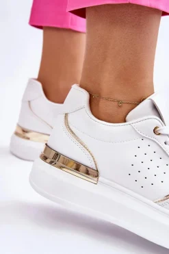 Damskie Klasyczne Buty Sportowe Białe Elijah