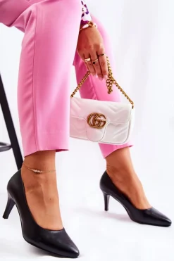 Damskie Klasyczne Czółenka Czarne Semprella