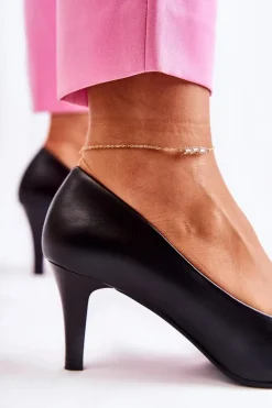 Damskie Klasyczne Czółenka Czarne Semprella