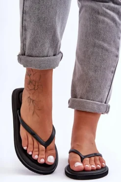 Damskie Klasyczne Japonki 4F 4FSS23FFLIF067-20S Czarne