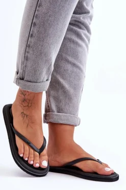 Damskie Klasyczne Japonki 4F 4FSS23FFLIF067-20S Czarne