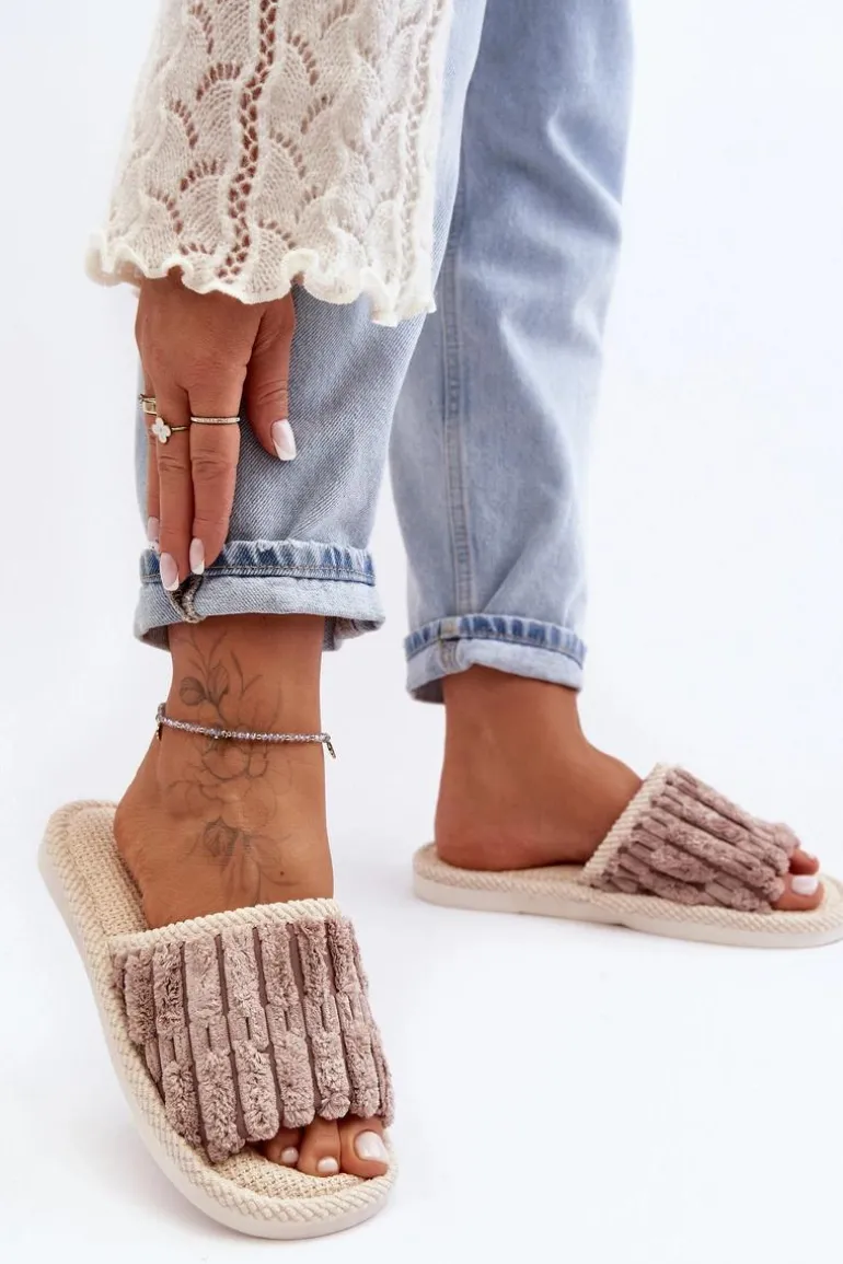 Damskie Klasyczne Kapcie Brązowe Rirovi