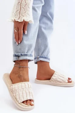 Damskie Klasyczne Kapcie Beżowe Rirovi