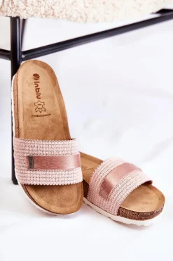 Damskie Klasyczne Klapki Inblu NM000025 Różowe