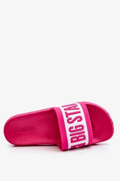 Damskie Klasyczne Klapki Big Star LL274741 Różowe