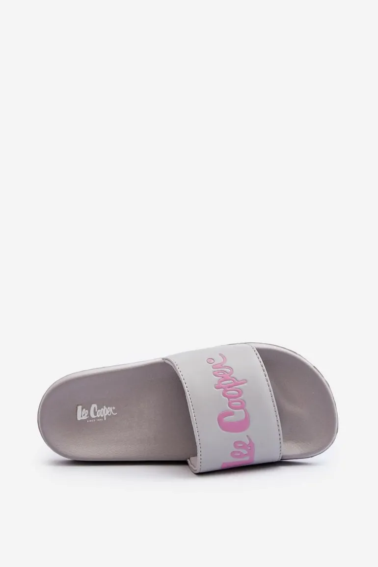 Damskie Klasyczne Klapki Lee Cooper LCW-24-42-2486L Szare