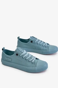 Damskie Klasyczne Niskie Trampki Big Star LL274019 Zielone