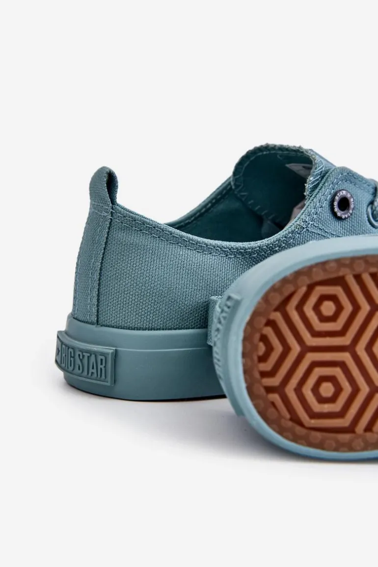 Damskie Klasyczne Niskie Trampki Big Star LL274019 Zielone