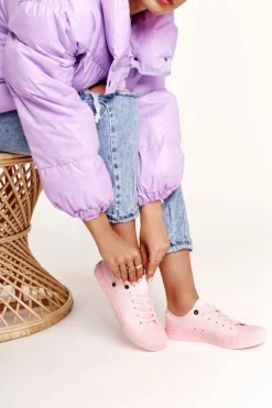 Damskie Klasyczne Niskie Trampki BIG STAR AA274028 Różowe