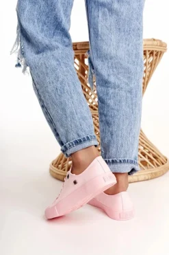 Damskie Klasyczne Niskie Trampki BIG STAR AA274028 Różowe