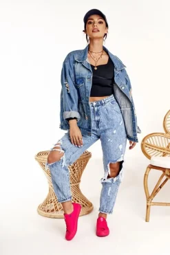 Damskie Klasyczne Niskie Trampki BIG STAR AA274013 Fuksja