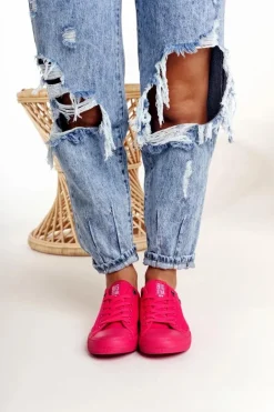 Damskie Klasyczne Niskie Trampki BIG STAR AA274013 Fuksja