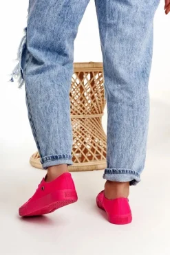 Damskie Klasyczne Niskie Trampki BIG STAR AA274013 Fuksja