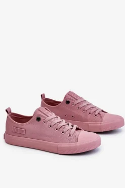 Damskie Klasyczne Niskie Trampki Big Star LL274027 Różowe