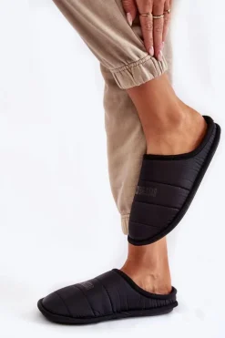 Damskie Klasyczne Papcie Big Star KK274602 Czarne