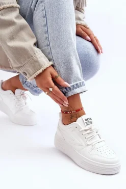 Damskie Klasyczne Sportowe Buty Białe Avra