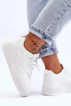 Damskie Klasyczne Sportowe Buty Białe Avra