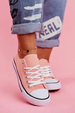 Damskie Klasyczne Trampki Łososiowe Omerta