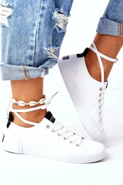 Damskie Klasyczne Trampki Białe My Promise