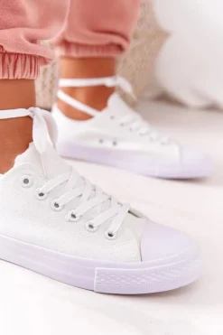 Damskie Klasyczne Trampki Białe Omerta