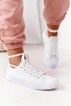 Damskie Klasyczne Trampki Białe Omerta