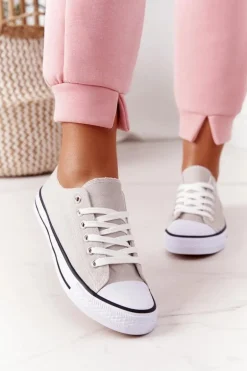 Damskie Klasyczne Trampki Szare Omerta