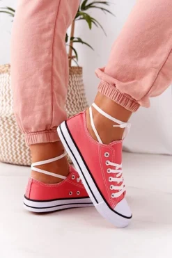 Damskie Klasyczne Trampki Koralowe Omerta