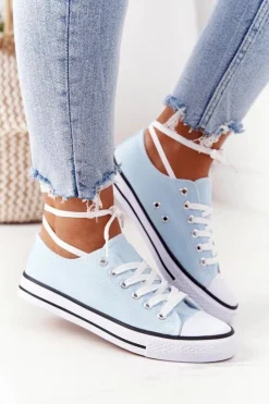 Damskie Klasyczne Trampki Błękitne Omerta