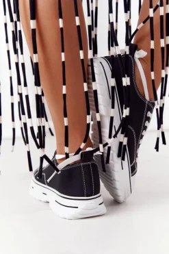 Damskie Klasyczne Trampki Czarne Feeling Good