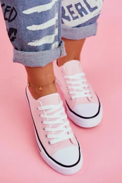 Damskie Klasyczne Trampki Różowe Omerta