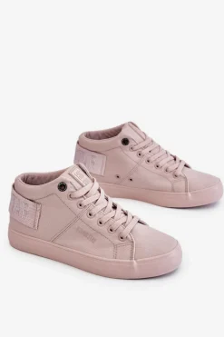 Damskie Klasyczne Wysokie Trampki Big Star LL274004 Nude