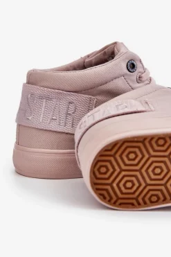 Damskie Klasyczne Wysokie Trampki Big Star LL274004 Nude