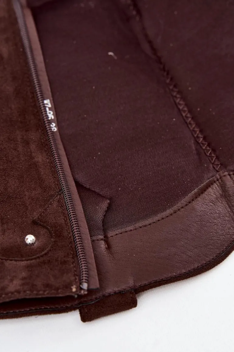 Damskie Kozaki Kowbojki Ze Zdobieniem Na Słupku Czekoladowe Darella