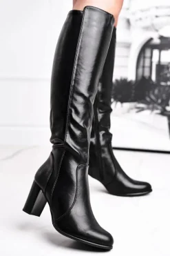 Damskie Kozaki Sergio Leone Czarne KZ275