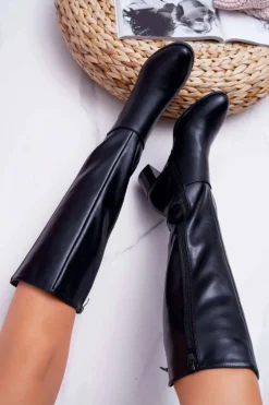 Damskie Kozaki Sergio Leone Czarne KZ273