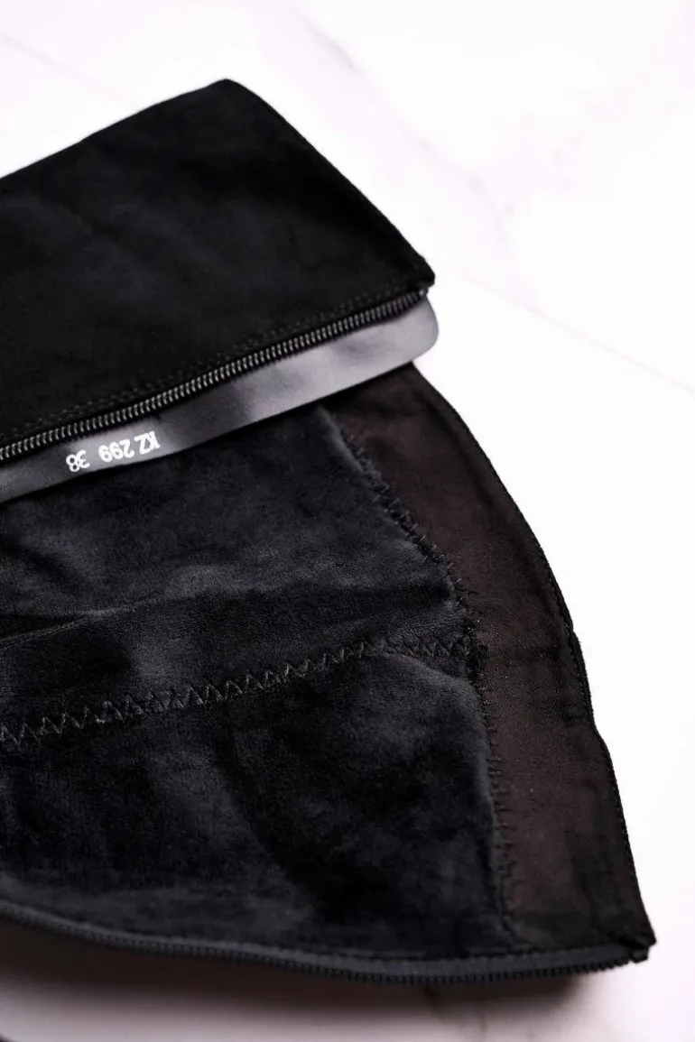 Damskie kozaki zamszowe Sergio Leone czarne KZ299