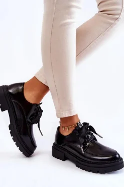 Damskie Lakierowane Półbuty La.Fi 210004B-NL Czarne