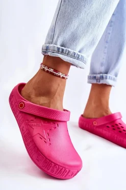 Damskie Lekkie Klapki Big Star II275007 Fuksja