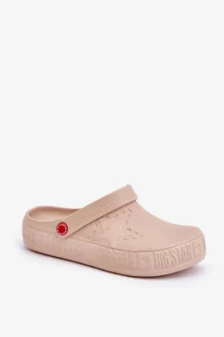 Damskie Lekkie Klapki Big Star II275012 Beżowe