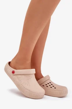 Damskie Lekkie Klapki Big Star II275012 Beżowe