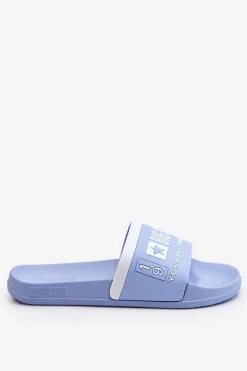 Damskie Lekkie Klapki Big Star LL274734 Jasnoniebieskie