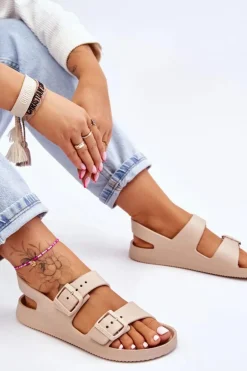 Damskie Lekkie Sandały Big Star LL274746 Beżowe